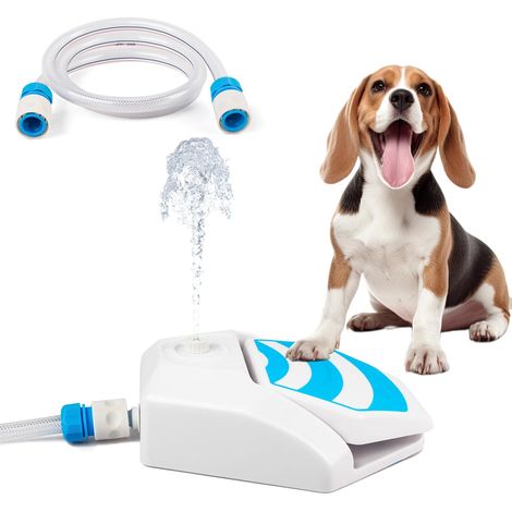 Fontaine à eau pour chien avec pédale et arroseur automatique extérieur Jouet aquatique fraîcheur pour animaux de compagnie (1/5)