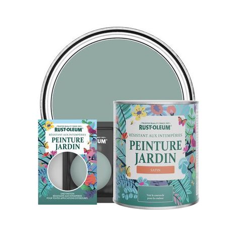 Peinture Jardin, Finition Satinée - Bleu Gris (1/3)