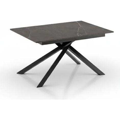 Pluto,  Tavolo allungabile con top in melaminico Marmo antracite (90cm X 140-190cm H. 76cm)  Duzzle (1/5)
