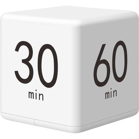 Minuteur cubique Miracle, compte à rebours, rappel pour répondre aux questions, gestion du temps, minuteur d'apprentissage pour étudiants (1/5)