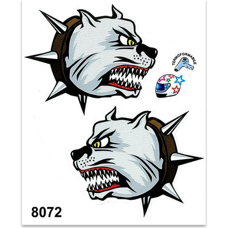 Adesivi Stickers Medi Bulldog 13,5 x 16 cm (1/4)