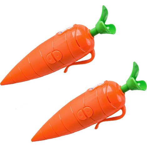 2 pcs Stylo d’Enregistrement Audio en Forme de Carotte avec Fonction de Lecture et écriture, 60 Secondes de mémoire vocale, Cadeau Original et éducatif pour Enfants et étudiants,Stylo Carotte (1/5)