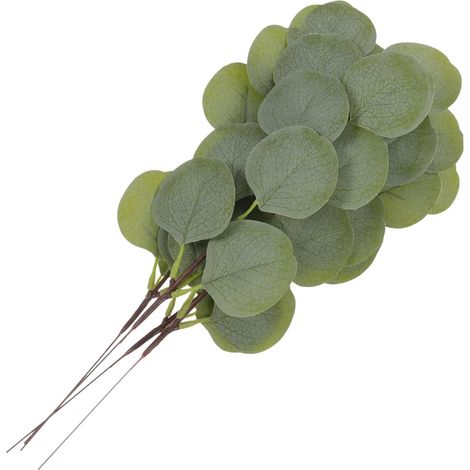 Lot De 3 Centres De Table en Eucalyptus Tiges Et Feuilles Artificielles Aspect Naturel sans Arrosage pour Salon 4 Pièces X 3 (1/5)