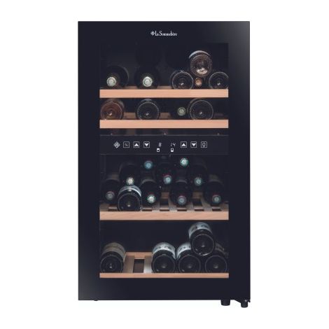 Cave à vin de service double zone 45 bouteilles – Régulation électronique – Système de froid brassé – Design noir élégant – La Sommeliere (1/5)