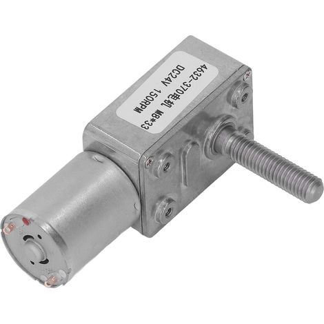Moteur à vis sans fin turbo, micro-réducteur à torsion élevée, 24 V CC, M8x33 mm, outils électriques, 150 tr/min (1/5)