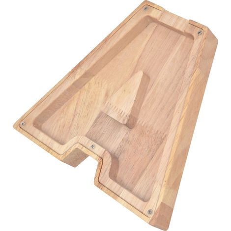 Tirelire créative en bois avec lettres anglaises, pot transparent pour économiser de l’argent, décoration de chambre. (1/5)