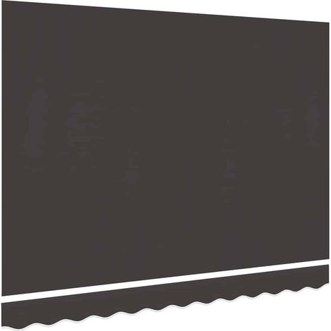 Toile d'auvent, Toile de rechange pour tonnelle, Anthracite 350x250 cm OIB6708E (1/5)