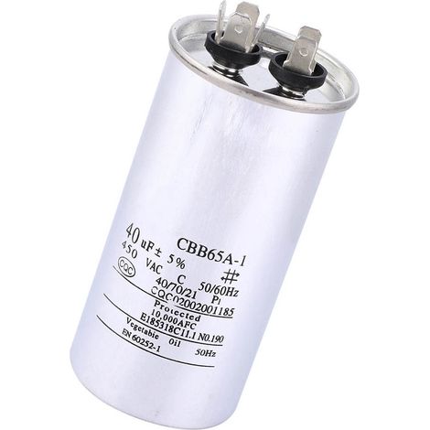 CBB65 40UF 450V Kondensator, Aluminiumfolien-Anlaufkondensator für Klimaanlage und Waschmaschine (1/5)