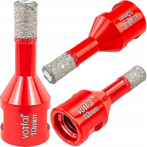 Trapano a corona diamantato M14 10 mm per gres e piastrelle smaltate duraturo (1/5)