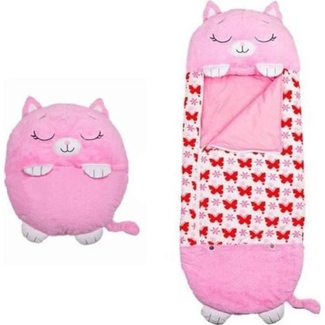 Sac de Couchage Enfant - PIMPIMSKY - Happy Nappers - 180x70 cm - Coton - Rose