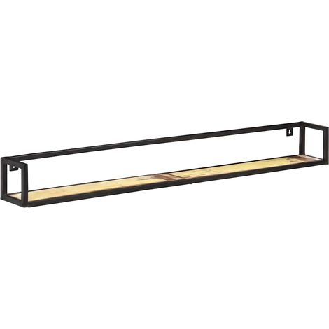 vidaXL Estantes de pared 2 unidades 160 cm madera maciza reciclada (1/2)