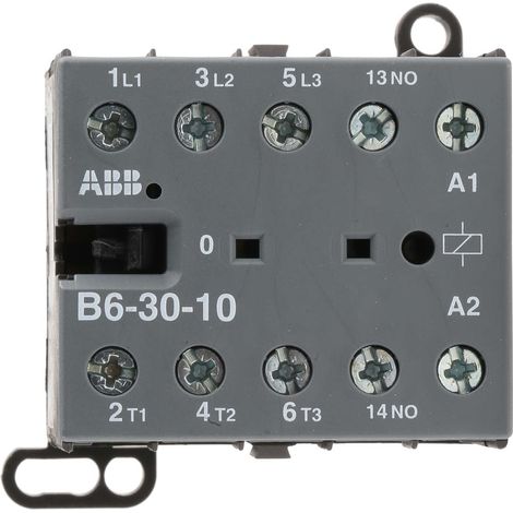 ABB – Contacteur 3 pôles 3NO 9 A 24 V c.a. 4 kW – Pour tableaux électriques – Courant de contact 9 A – Tension de contact 690 V c.a.