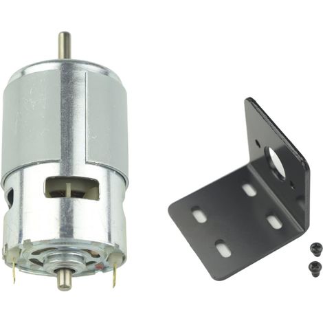 Motor 775 DC 12V/24V 14500-29000RPM High Torque Double Ball Bearing High Speed Motor with Bracket (1/5)
