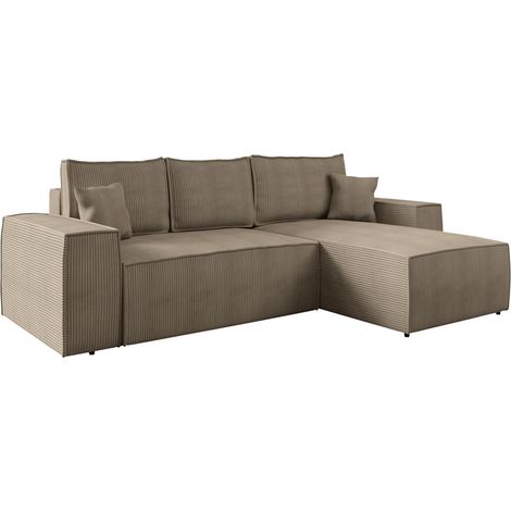 Sofá rinconero Clovis 108, Poso 02, Función de descanso, Almacenaje, 279x174x94cm, 0