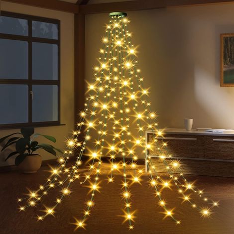 1,75 m lange Lichterkette mit Ring, 16 Stränge mit 400 LEDs