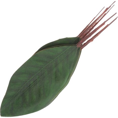 10 Pièces Artificielles en Tissu 10 Feuilles Vertes Faciles à Nettoyer pour Décoration Végétale Mariage Champêtre pour Événement Thème Forêt Tropicale (1/5)