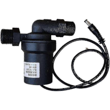 Pompe de circulation silencieuse pour chauffe-eau solaire 12 V CC, moteur sans balais, connecteur 1/2 pouce, débit de 650 litres/heure. (1/5)