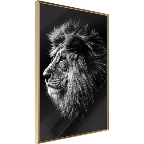 Affiche Murale Encadrée "Old King" 30 x 42 cm Or
