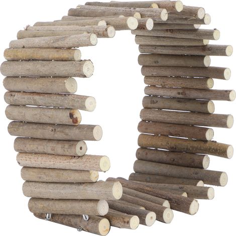 Clôture en bois pour hamsters, échelle, pont, jouet, cachette naturelle pour petits animaux, type clôture de 30 cm (1/5)