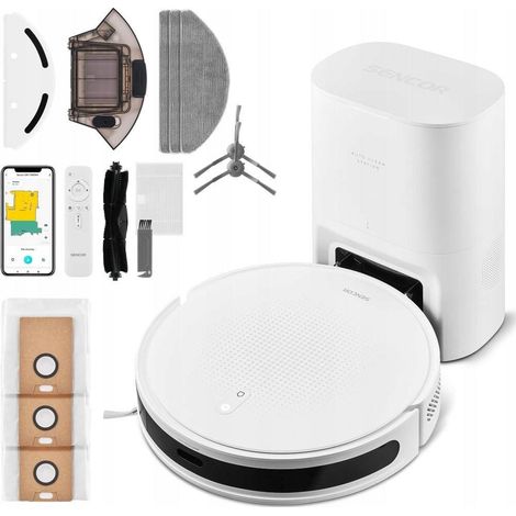 Robot aspirapolvere compatto Sencor SRV 7485WH bianco