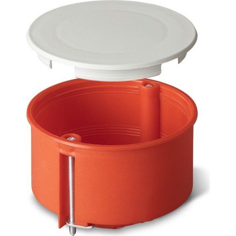 Caja de empotrar PO-70, para paredes de yeso, color naranja (1/4)