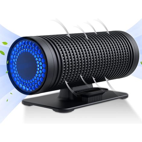Purificateur d'air de voiture intelligent à ions positifs et aromathérapie, purificateur d'air noir
