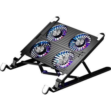 Laptop-Ständer & -halterungen, Notebook-Kühler, 4 Ventilator,"Laptop-Ständer und Notebook-Kühler mit 4 Ventilatoren – stabile Halterung zur besseren Kühlung"