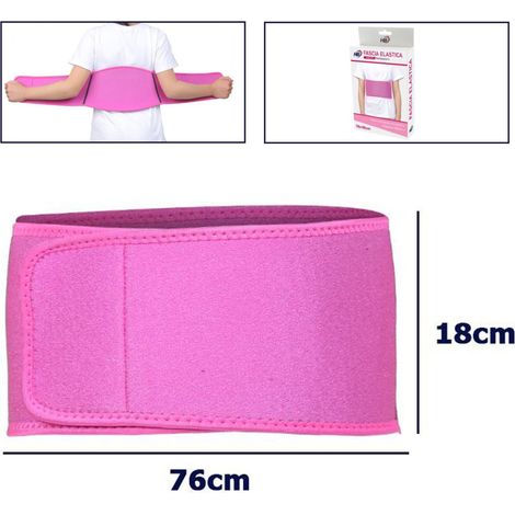 TrAdE Shop Traesio - Fascia Posturale Schiena Supporto Regolabile Tutore Per Bambine Colore Rosa -