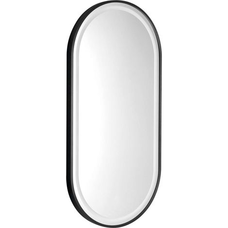Sapho - Spiegel Kaira mit LED-Beleuchtung, 45 × 90 cm, mattschwarz KA450 (1/5)