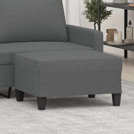 vidaXL Repose-pied Gris foncé 70x55x41 cm Tissu (1/5)
