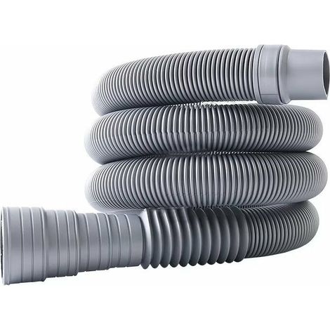 Tuyau pour lave-linge 3 m avec tuyau de vidange pour lave-linge et lave-vaisselle (1/4)
