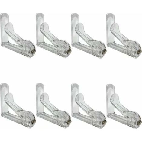 Pince Nappe Lot de 8-Fixe Nappe avec Clip à Ressort-Pince Nappe Exterieur en Plastique avec Attache Durable et Solide- Pince Nappe Transparent (1/5)
