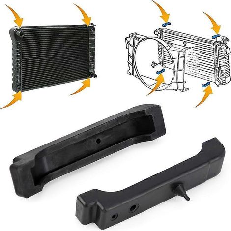 Coussinets de support en caoutchouc pour fixation de radiateur 4012-326-682S (1/4)