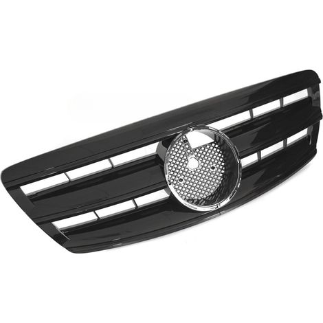 Grille calandre Mercedes Classe S W220 de 2002 a 2005 Noir Brillant-42708273 (1/4)