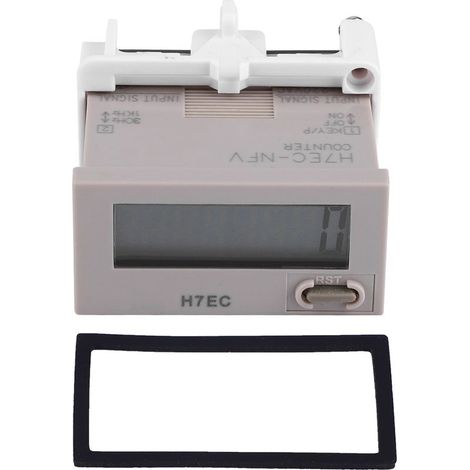 Compteur numérique, compteur électrique à caractères noirs H7EC-NFV facile à installer format de comptage 0-99999999 avec écran LCD à 8 chiffres pour l'électronique (1/5)