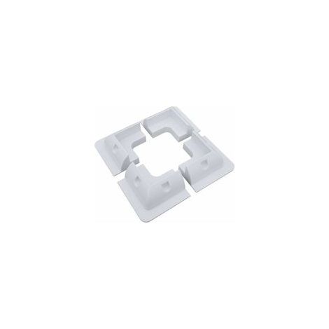 Support Panneau Solaire 4 angles, sans perçage, pour installations de camping-car et caravanes à camping-cars à la mer RV Résistant aux UV- Blanc (1/4)