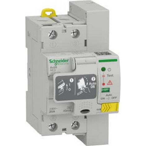 Schneider interruttore differenziale red 2p 25a 30ma tipo a a9cr2225