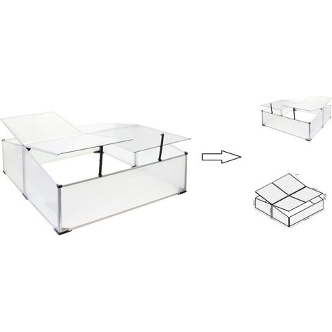 Serre de Jardin double chassis en Aluminium 100 x 120 x 40 cm - Potager Jardinage
