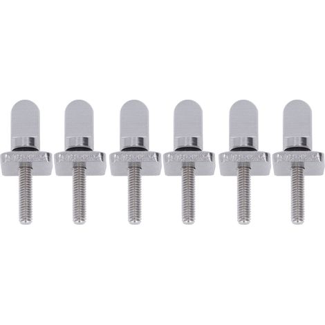 Lot de 6 vis à aileron M4 en acier inoxydable 316, résistantes à la rouille, pour planches de surf et longboards.