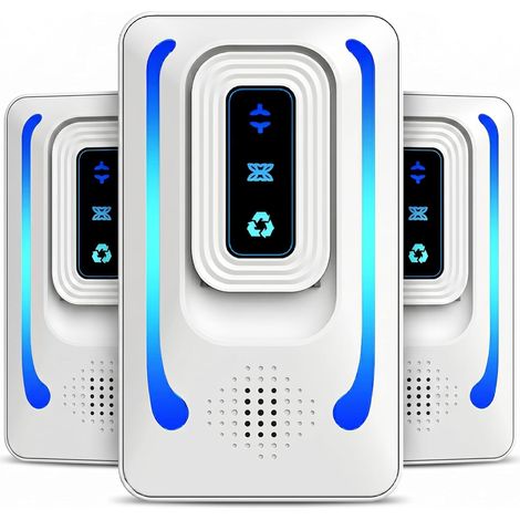 Ioniseur d'air à brancher, purificateur d'air sans filtre à ions négatifs, diffuseur d'air portable et silencieux pour la maison, la chambre et le bureau. Élimine les odeurs d'animaux, la fumée et la (1/5)