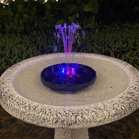 Senders 2,5W Solar-Springbrunnenpumpe - Solar-Teichpumpe mit LED-Beleuchtung - Für Gartenteiche oder Springbrunnen (1/3)