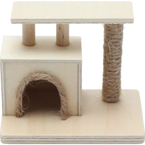 Cadre pour chat, maison de poupée à l'échelle 1:12, mini-maison pour chat, support pour chat, jouet, mobilier et accessoires de décoration (1/5)