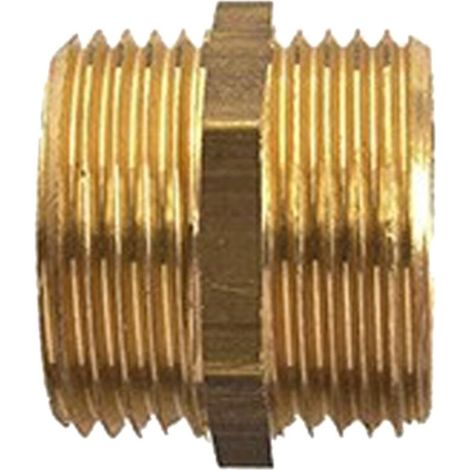 Mamelon double mâle 8 13 laiton D04001B - Mamelon double mâle 8 13 laiton D04001B (1/3)