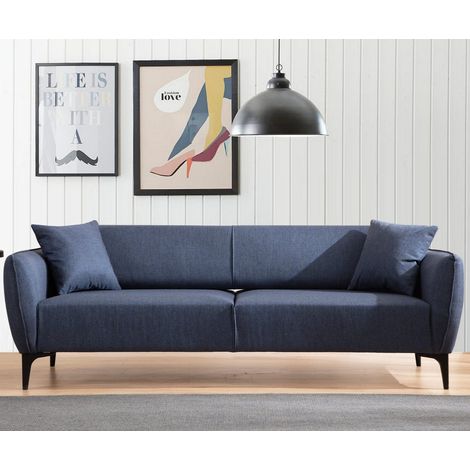 3-Sitzer-Sofa Belissimo Blau
