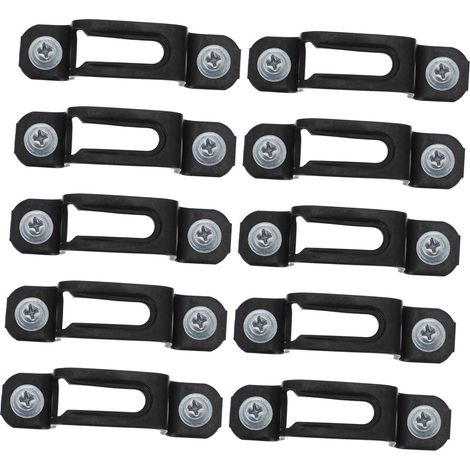Connecteur invisible en métal noir pour armoire - Lot de 50 (1/5)