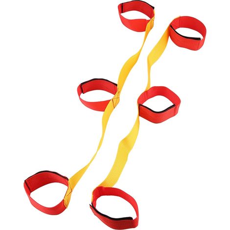 Lot de 2 bandes de fixation pour 3/5/8 personnes, jeux d'équipe en plein air, accessoires d'entraînement (1/5)