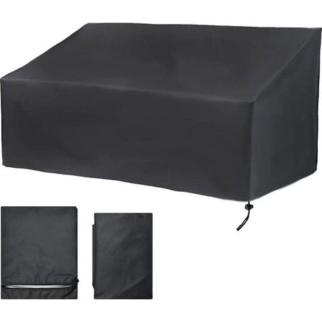 Housse Banc de Jardin 4 Places, Housse Banc Exterieur Patio, Oxford Housse de Protection pour Canapé (190x66x89cm) (1/5)