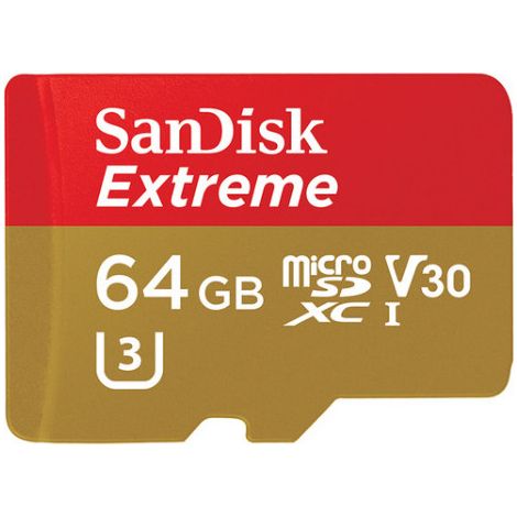 SanDisk Extreme, microSDXC, 64GB 64 Go UHS-I Classe 10