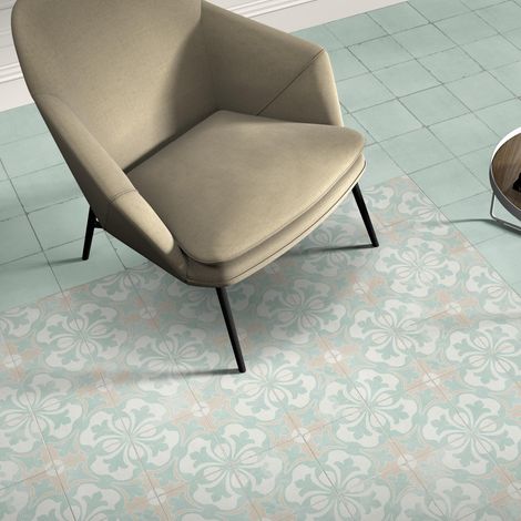 Carrelage premium effect ciment mat Valencia Carme 20x20 cm (1/3)