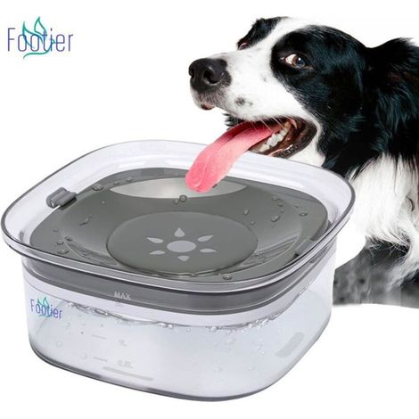 Gamelle Anti-éclaboussures pour Chien Bol Flottant avec Bord Élargi Grande Capacité Idéale pour Voyage et Usage Quotidien - (1/4)